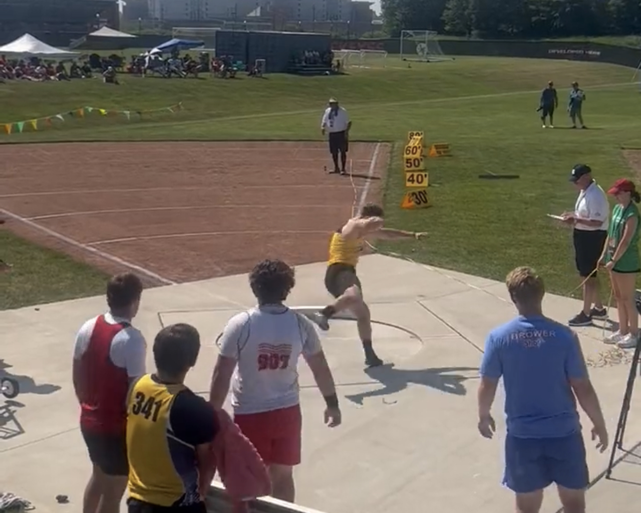 Jesse Grace Garfield High School Garfield senior Jesse Grace jumped from eighth to third place with his final throwin the Division II state shot put with a final toss of 56 feet, 11 inches, nearly a 3-foot personal record.
