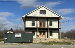 Hermann Family introduces Bella Dawn on Nelson Circle The Hermann family has been hard at work rennovating the Isaac Mills building. Photo: Daniel Sherriff/Weekly Villager