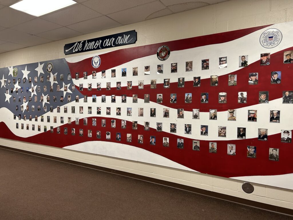 The Veteran's Wall of Honor at Garfield High School/Photo by Daniel Sherriff