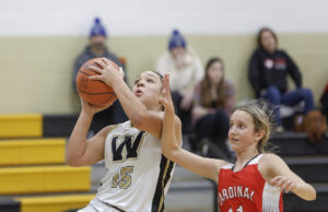 Bomber girls basketball fueled by big third quarter, keep Huskies winless Photo by Anton Albert