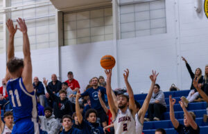 Jakacki spurs Terriers basketball past Hawks for first home win Photo by Timothy Howard