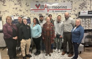 Aurora Chamber holds ribbon cutting ceremony for Vital Flooring The Aurora Chamber of Commerce and Mayor Ann Womer Benjamin welcome Vital Flooring to the Aurora Community/Photo by Daniel Sherriff