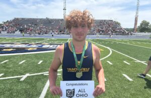 STATE RUNNER-UP: Streetsboro’s Garrett Tiller wins silver medal in 200-meter dash