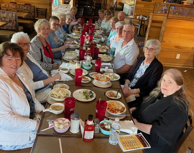 LCRTA September Meeting The Lake County Retired Teachers Association enjoy a meal at the Market Street Family Restaurant in Mentor after their trip to the Beck Center to see “A CHORUS LINE.”