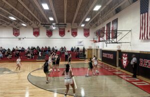 Red Devil girls’ basketball stumbles late in season-opening loss against Wildcats Crestwood junior guard Maddie Grace Gonczy attempts a mid-range jump shot/Photo by Daniel Sherriff