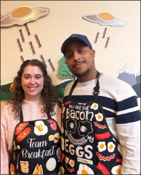 ‘Fresh & Funky” at The Wild Goat Becky Weckerly (left) and Justin Rogers (right)