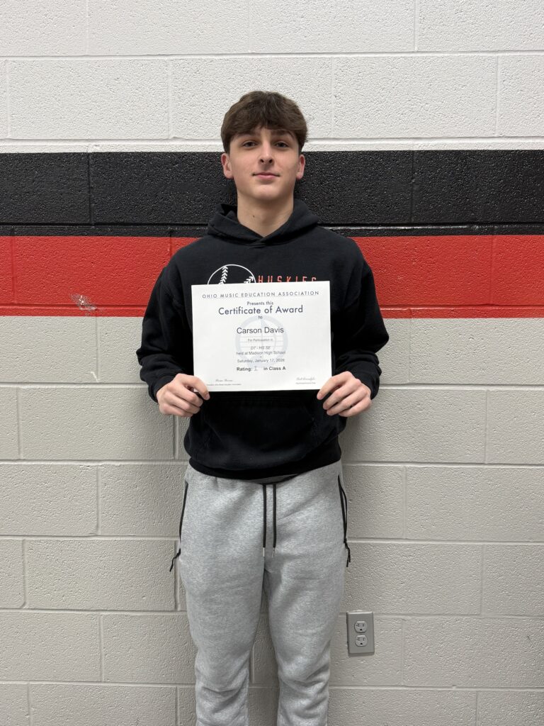 Cardinal Sophomore Carson Davis/Photo courtesy of Cardinal Schools