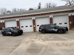 Hiram Fire/EMS Services in State of Flux? On Monday, March 2nd, two police cruisers were parked in front of the fire truck bays blocking emergency access since Fire and EMS operations have been officially suspended.