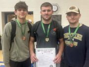 Berkshire’s Danny Tiller wraps up D-III district title Berkshire senior Danny Tiller (center) earned his first career district title at 190 pounds at the Ohio High School Athletic Association Division III Independence district tournament last weekend/Photo courtesy of Coach Dave Malkus