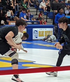 Crestwood juniors Rocco Wrobel and Tye Berquist each earned a bid to the Ohio High School Athletic Association Division III state wrestling tournament last weekend at Independence High School/Photo courtesy of Coach Dave Wrobel