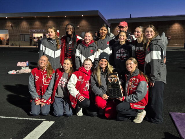 Red Devil girls’ track three-peat as CVC Valley Division champs, Badger boys net title The Crestwood Red Devils girls' track and field team three-peated as the CVC Valley Division champions by scoring 158.0 points last week in Burton./Photo courtesy of Co-Coach Megan Mertz