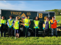Troop 4065 ODOT Cleanup of St Rt 82 The Nelson BSA Troop performed a spring clean-up between State Route 82 and Garrettsville for the ODOT last Sunday