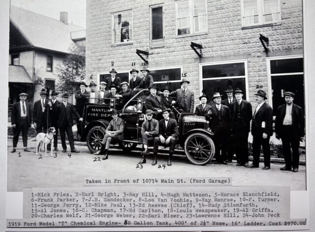 The Mantua Fire Department in 1990
