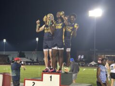 STATE CHAMPIONS: Streetsboro boys’ 4×200 relay captures title The Streetsboro Rockets boys' 4x200 relay team captured first place last weekend at the OHSAA Division III state meet at The Ohio State University's Jesse Owens Memorial Stadium - Photo by Daniel Sherriff