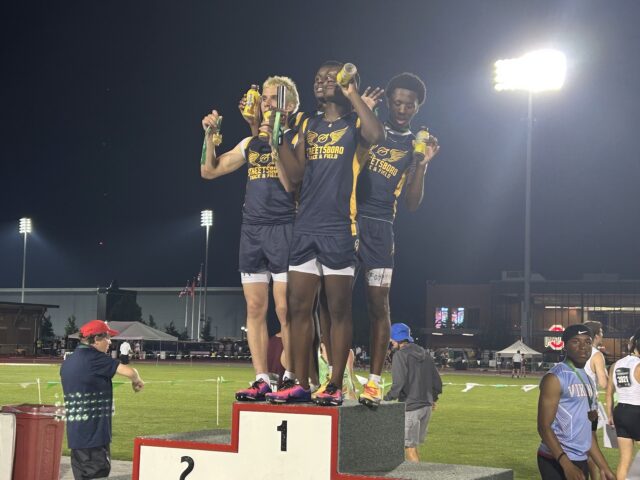 The Streetsboro Rockets boys' 4x200 relay team captured first place last weekend at the OHSAA Division III state meet at The Ohio State University's Jesse Owens Memorial Stadium - Photo by Daniel Sherriff The Streetsboro Rockets boys' 4x200 relay team captured first place last weekend at the OHSAA Division III state meet at The Ohio State University's Jesse Owens Memorial Stadium - Photo by Daniel Sherriff