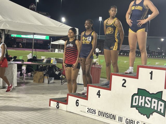Crestwood junior Liv Martini earned eighth place in the 200-meter dash at the Ohio High School Athletic Association Division II state meet last weekend at The Ohio State University's Jesse Owens Memorial Stadium - Photo by Daniel Sherriff Crestwood junior Liv Martini earned eighth place in the 200-meter dash at the Ohio High School Athletic Association Division II state meet last weekend at The Ohio State University's Jesse Owens Memorial Stadium - Photo by Daniel Sherriff
