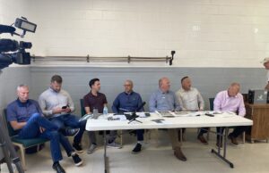 Shalersville Township Board of Trustees hosts Bitdeer for public forum The Shalersville Board of Trustees hosted Bitdeer representatives to appear in front of the community and make their case to build an AI Data Center last Tuesday evening at Shalersville Township Hall - Photo by Ethel Wupperman