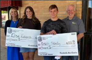 Garrettsville Area Chamber of Commerce Awards Scholarships to Two Graduating Seniors The Garrettsville Area Chamber of Commerce selected Elise Edwards and Dakota Stanley as the recipients of its annual $1,000 local scholarships