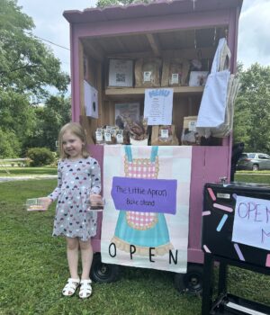 Local resident Ember Ickes will operate The Little Apron Bakestand on July 25 at Garfield Drive beginning at 10 a.m. - Photo courtesy of the Ickes Family Local resident Ember Ickes will operate The Little Apron Bakestand on July 25 at Garfield Drive beginning at 10 a.m. - Photo courtesy of the Ickes Family